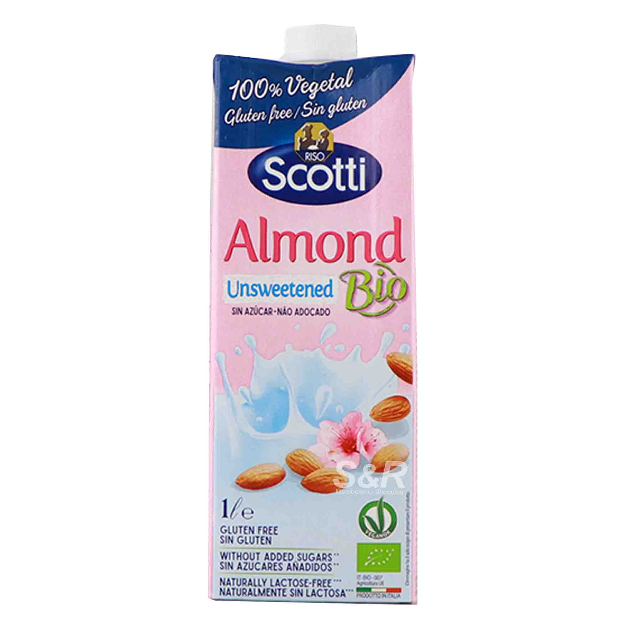 Riso Scotti Unsweetened Almond Milk 1L Riso Scotti Unsweetened Almond Milk 1L